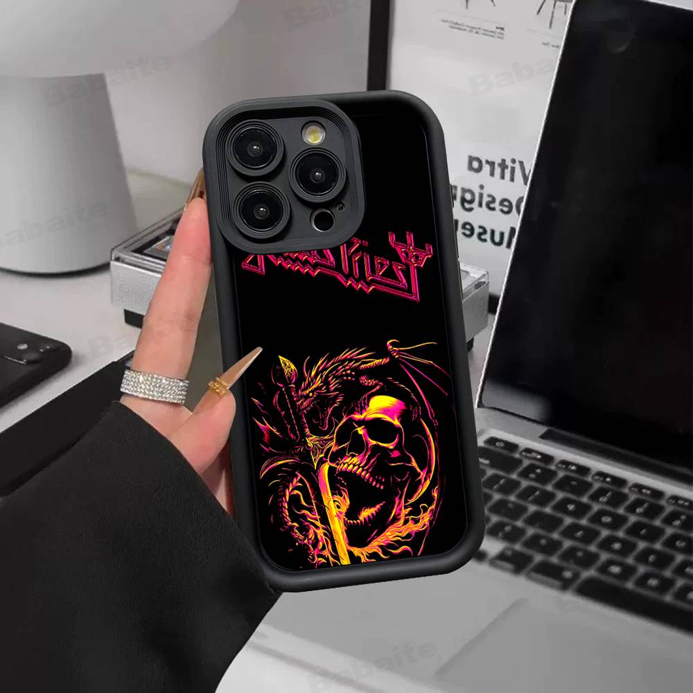 Band J-Judas P-Priest Handyhülle Für IPhone 17 16 15 14 13 12 11 Air Plus Pro Max Weiche Rückabdeckung