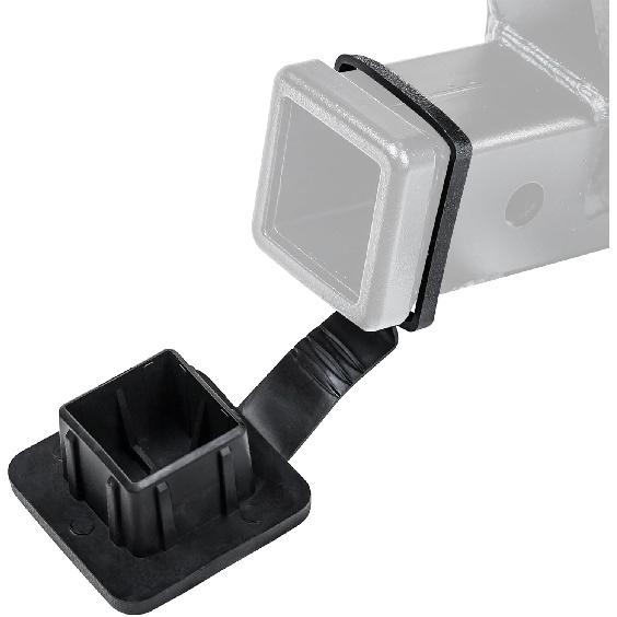 DBXB-RV Standard 2-Inch Anti-Drop Trailer Hitch Cover, Tube Cover, Plug Insert, Cap Rubber, Fits with 2-Inch Class 3/4/5 Towing Hitch Receiver for