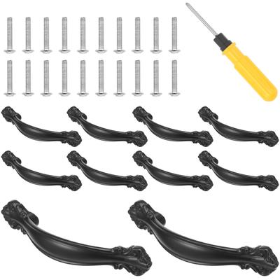 10Pcs Metal Cabinet Handle Zinc Alloy Furniture Hardware 64mm Door Knobs Cupboard Drawer Pulls Hardware Furniture Accessories