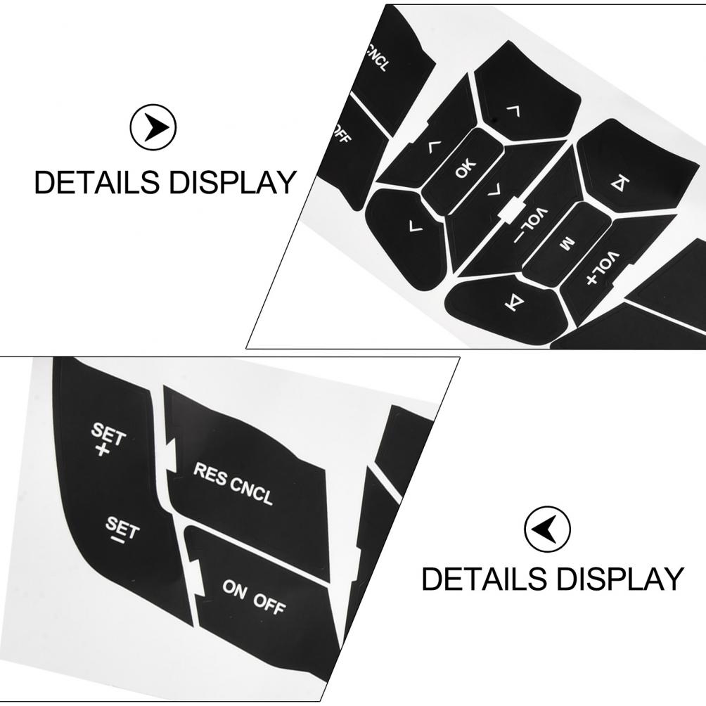 For FORD for MUSTANG 2015-2018 GEN STEERING WHEEL BUTTON REPAIR DECALS STICKERS