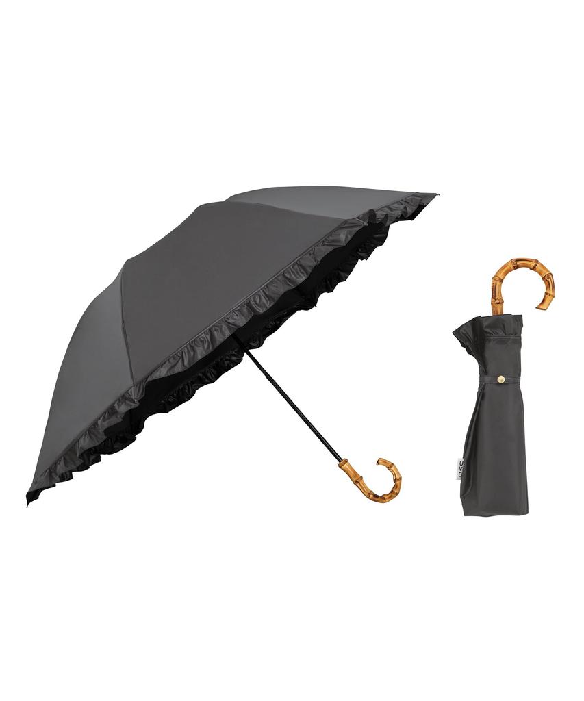 The Strongest Parasol UVO Folding Umbrella 3 Shading Rate UV Protection Rate Heat Protection For Sunny and Rainy 55cm Wpc. (Ubo) / Tiers, Frilled,