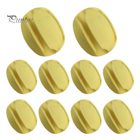 

10 шт. Фіксована куля для вудки 4/5/7/8/9 мм, 5 отворів, без подряпин, багаторазова вудка, протектор, затискач, інструменти для кріплення, аксесуари для риболовлі жовтий