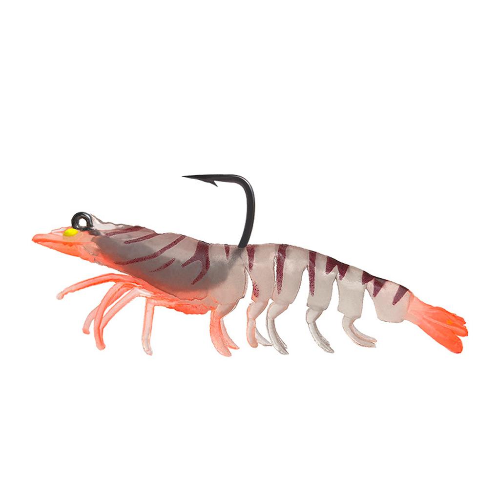 Soft Shrimp Fishing Lure 8cm 8g Lead Weighted Soft Bait Shrimp Shape Artificial Bait for Bass Pike Fishing Tackle