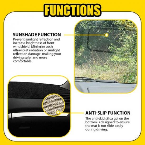 Dashboard Dash Mat Non-Slip Protector For Cover 04-09 Subaru Legacy Outback