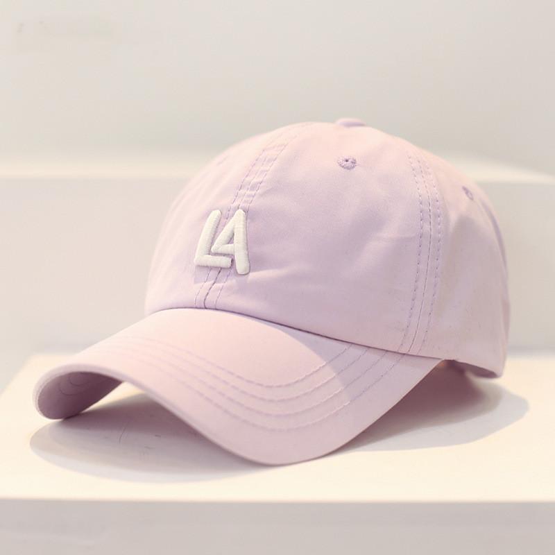 Cotton Baseball Cap For Women With Letter Embroidery Sun Protection For Spring Summer Casual Wear