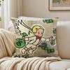 Urban Pop Art DDollar Alec Monopoly Cushion Cover Linen Pillowcase Soft  for Sofa Bed Home Room Decor