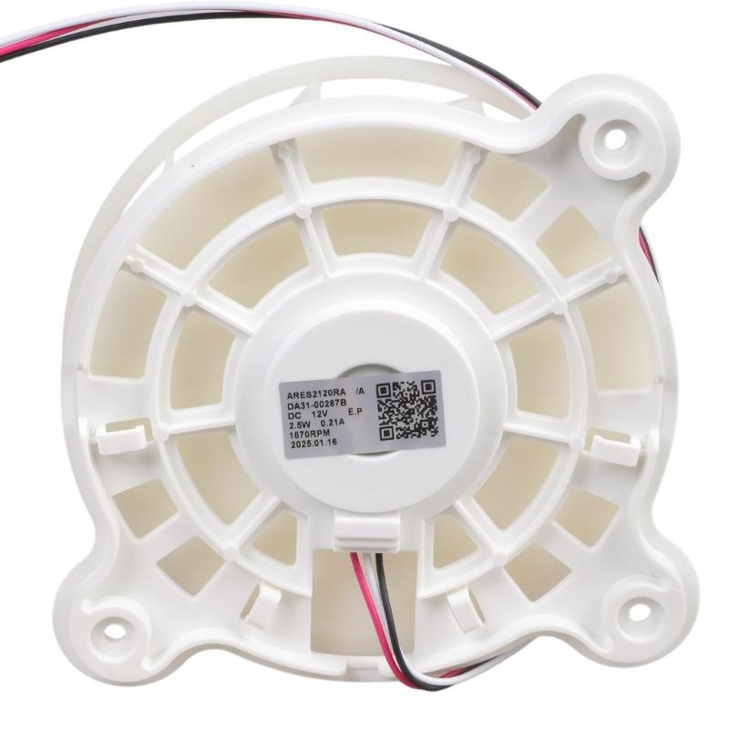 Easy Installation Plastic Refrigerator Evaporator Fan Motor DC12V 2.5W 1870RPM Replacement Part for Freezer Cooling Unit