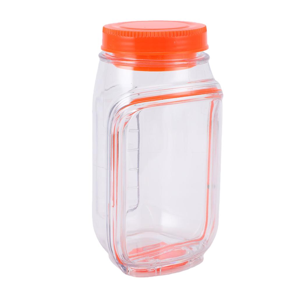 Salad Jars with Lid Leakproof Side Opening Vertical Layering Salad Container Portable for Office Travel