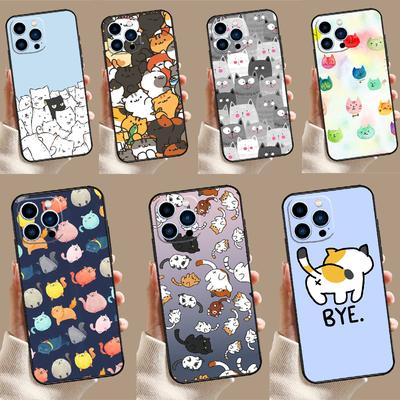 Cute Cartoon Cat Case For Xiaomi 15 14 Ultra 13T 14T 15T 17 Pro Max POCO F7 F5 F6 X5 X6 X7 Pro F8 Ultra Cover