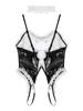 Women Sexy Maid Outfit Bunny Costume Anime Cosplay Suit Teddy Bodysuit Dress Up Party Lingerie Nightwear Pole Dance Show Kawaii