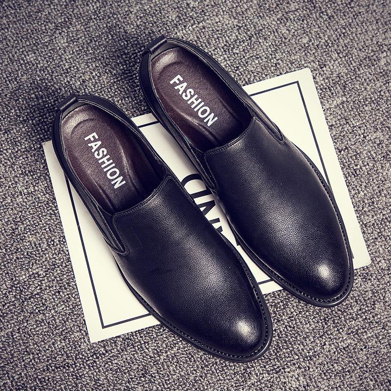 

Модные туфли-броги, мужские туфли из натуральной кожи, мужские туфли на плоской подошве, настоящие ретро-оксфорды с острым носком, мужская обувь Zapatos hombre 10 чёрный