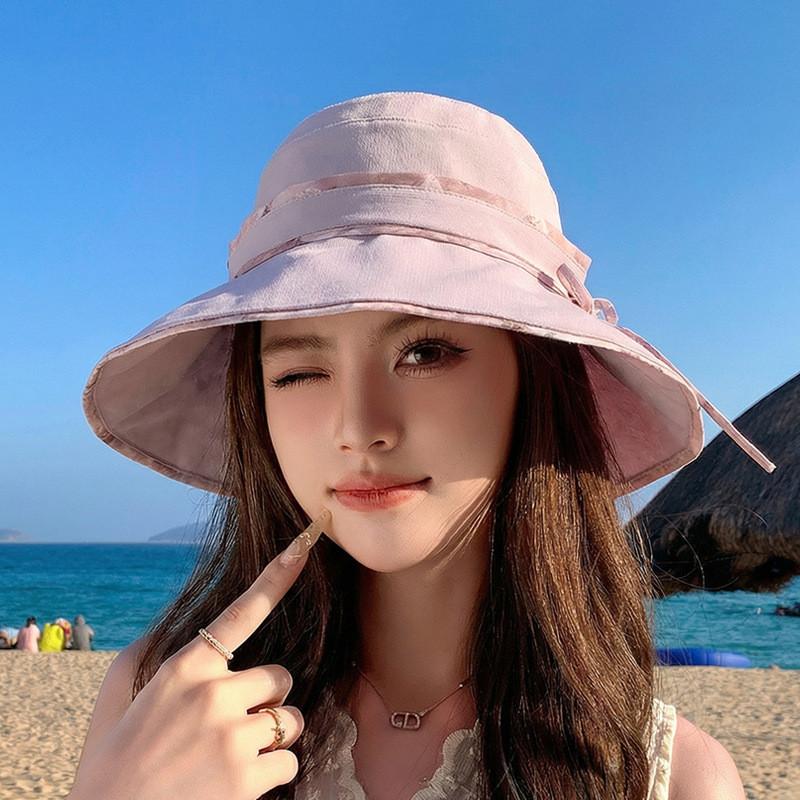 Summer Sun Protection Fisherman Hat With Large Brim For Outdoor Activities