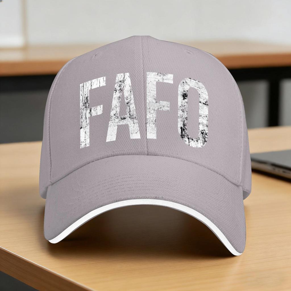 Fafo In Grunge Casual Baseball Cap Summer  Trucker Hat Adjustable Running Hippie Snapback Cap Couple Women Fashion Baseball Caps
