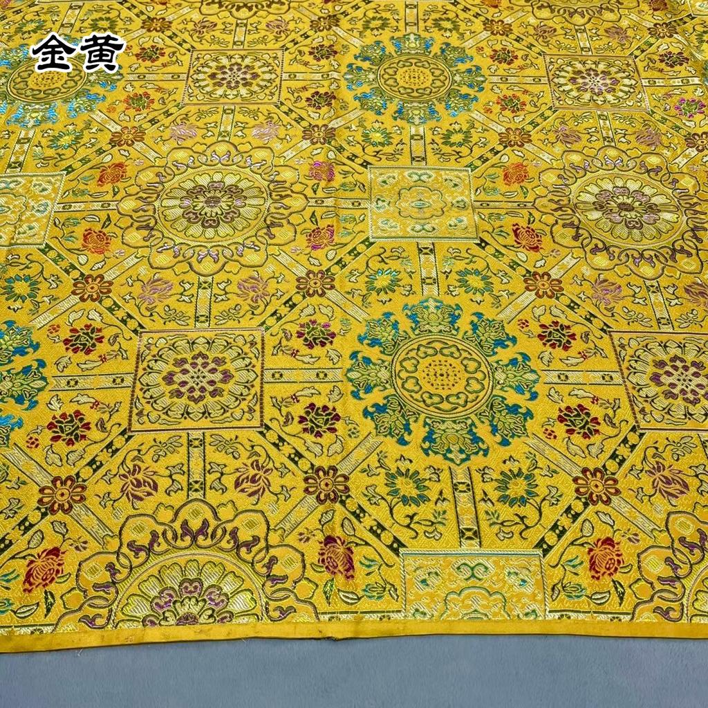 Jacquard Brocade Fabric Damask Chinese Style Cheongsam Mongolian Robe Tibetan Robe Buddhist Costumes DIY Handmade