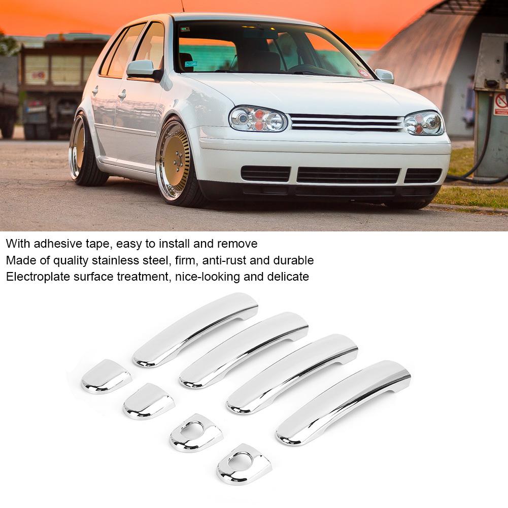 Stainless Steel Electroplate Door Handle Fits for Skoda Octavia 2005 2012