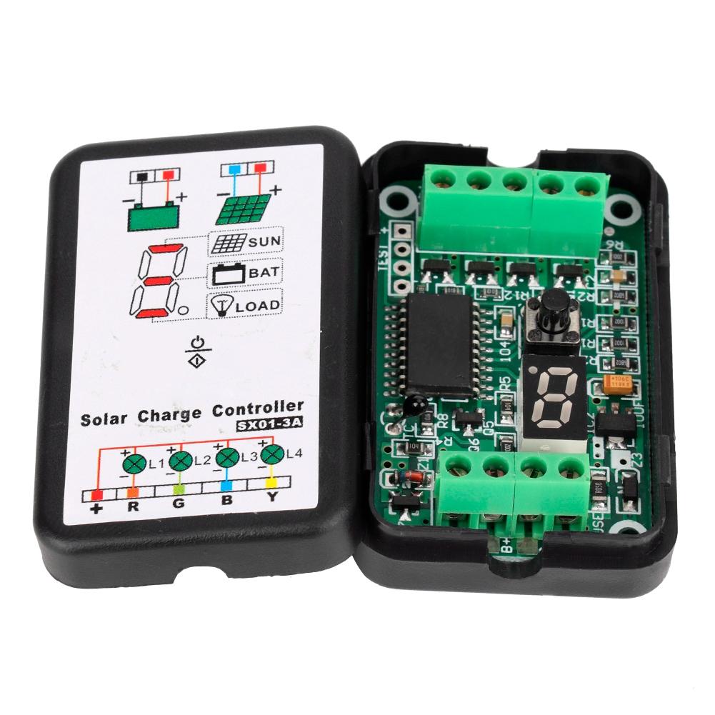 6V 12V Ελεγκτής Φόρτισης Ηλιακής Ενέργειας PWM Υποστήριξη για Μπαταρίες Λιθίου και NiMH