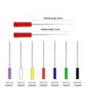 10Pcs Dental Nerve Barbed Broaches Endodontic Instruments Root Canal 21/25Mm Cleaning Hand Use Files Handle Dentistry Tools