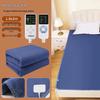 Large Electric Heated Blanket with Dual Control for Single/Double Beds - Adjustable Temperature for Three-Person Use