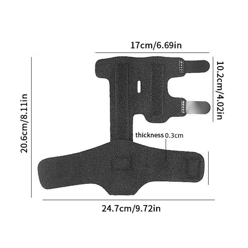 Adjustable Two Finger Brace Trigger Finger Splint Straighten Broken Bent Fingers Thumbs Mallet Splint Tenosynovitis Support