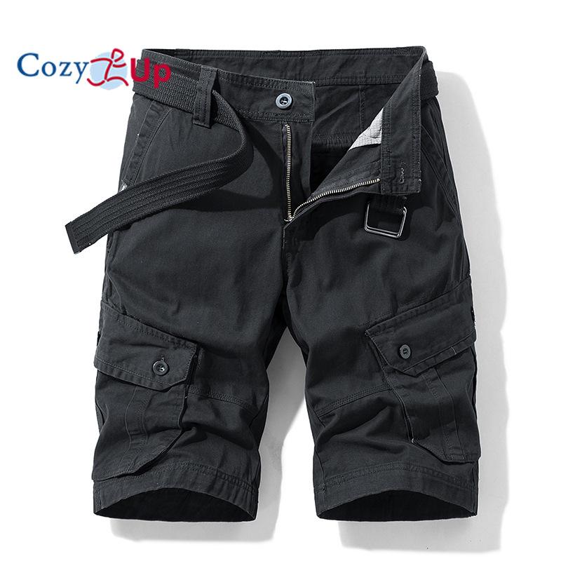 Cozy Up Pantaloncino Cargo da Uomo con Cintura Survivor-Taglie Regolari e Forti