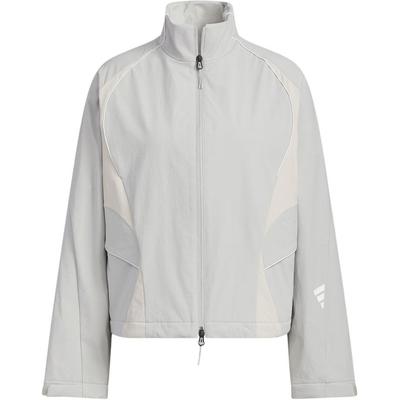 Ss25 Fos Future Style Woven Stand Collar Sports Casual Loose Jacket Women Jacket Light-Blue JY8060