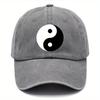 pc Tradition Tai Chi Washed Hats Baseball Hats Hats with Multiple Color Options Adjustable Style DAD Hats Suitable for Outd