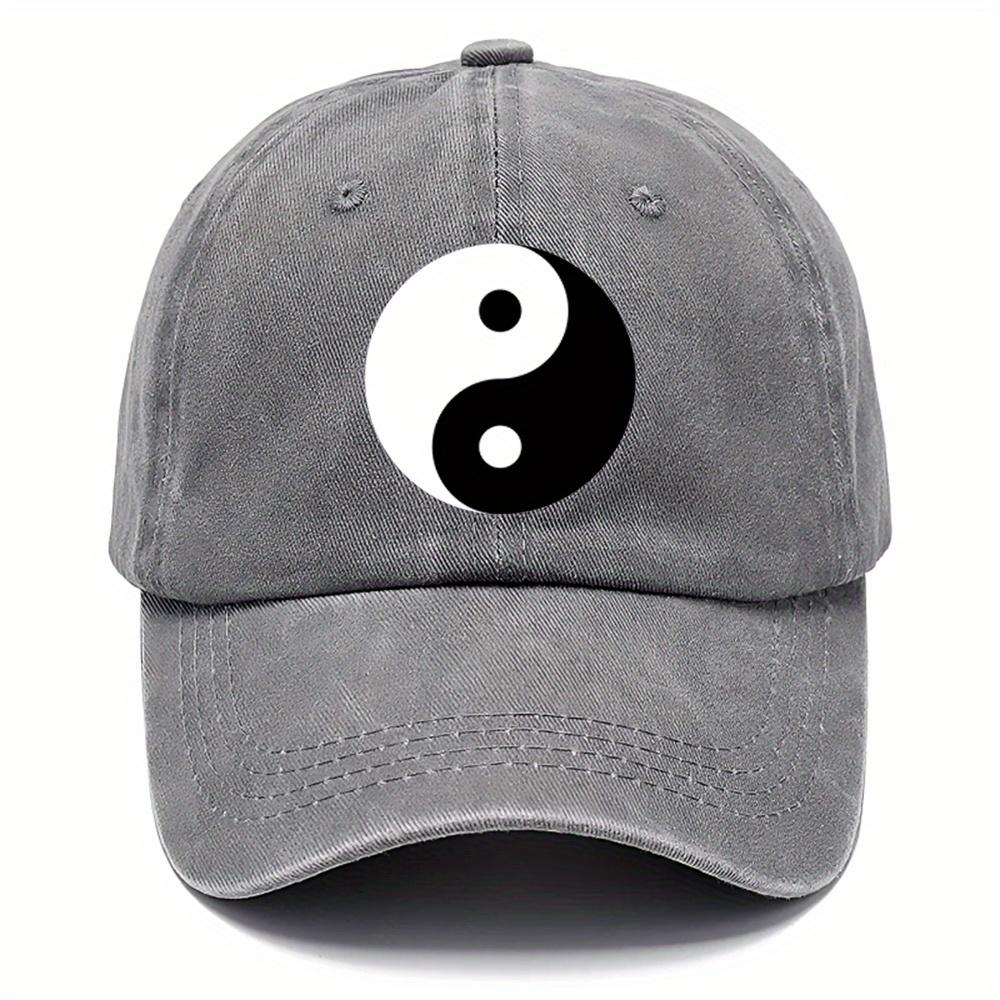 pc Tradition Tai Chi Washed Hats Baseball Hats Hats with Multiple Color Options Adjustable Style DAD Hats Suitable for Outd