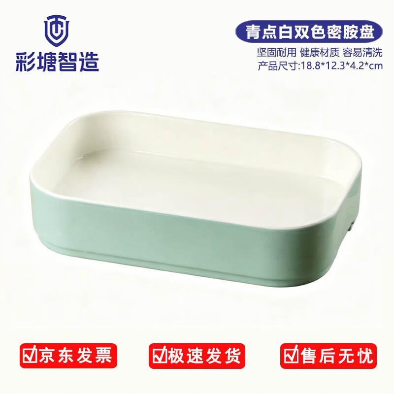Chaitang Smart Commercial Melamine Two-Tone Dinner Plate