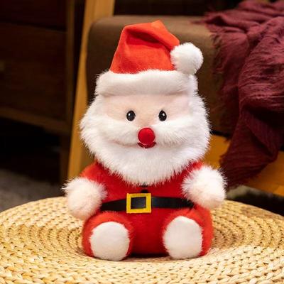 High-Quality Kawaii Santa Claus Doll Stuffed Plush Toy Cartoon Anime Cute Children's Holiday Gift Fun Soft Doll