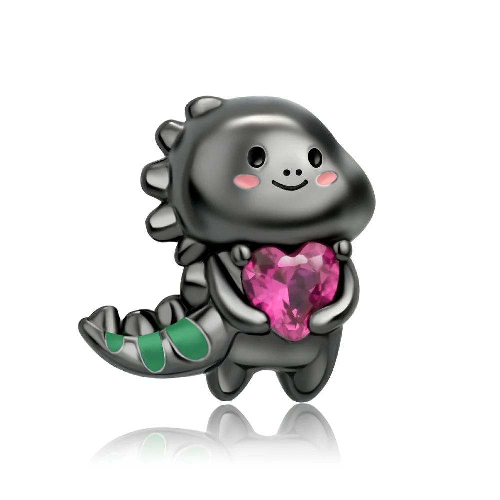 Lovely Copper Little Monkey Embracing Red Heart Pendant Fit Bracelet Necklaces Party Pairing With Handmade Gifts