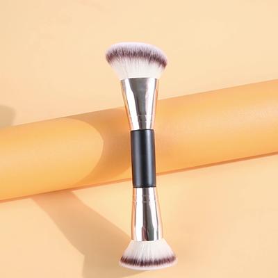 1ks Profesionálny kozmetický štetec na make-up Dvojhlavý Multifunkčný na očné tiene Rozjasňovač Líčka Obočie Riasy Beauty Štetec