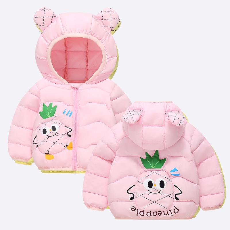 Girls'  Winter New Children's Cotton Clothes Warm Coats