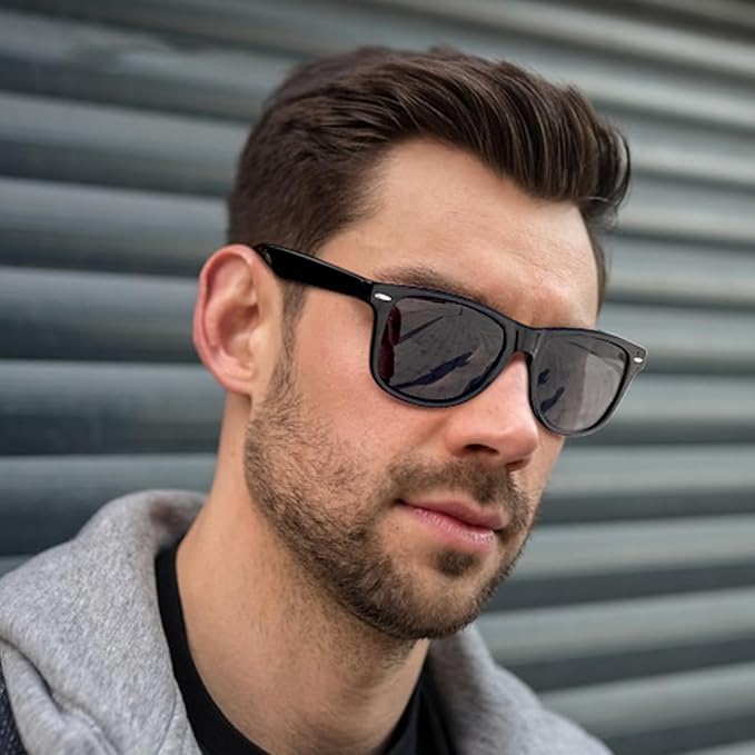 MAIVARDAY Sunglasses for Men and Wellington TR90 UV400 Set of 2 Women, Polarized, Driving, Style, Ultra-Elastic Material, Ultra-Lightweight,