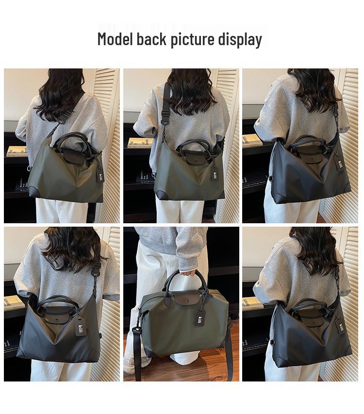 Leather Travel Bag: Large-Capacity, Cross-Body for Business, Yoga, or Commuting
