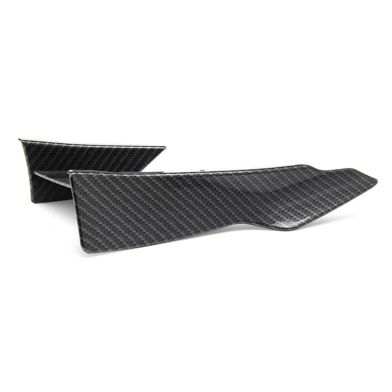 Adatto Per BMW F80 M3 F82 M4 2 pezzi Fibra di Carbonio Accessori Car Styling Labbro Paraurti Anteriore Pinna Splitter Spoiler Canard Adesivo