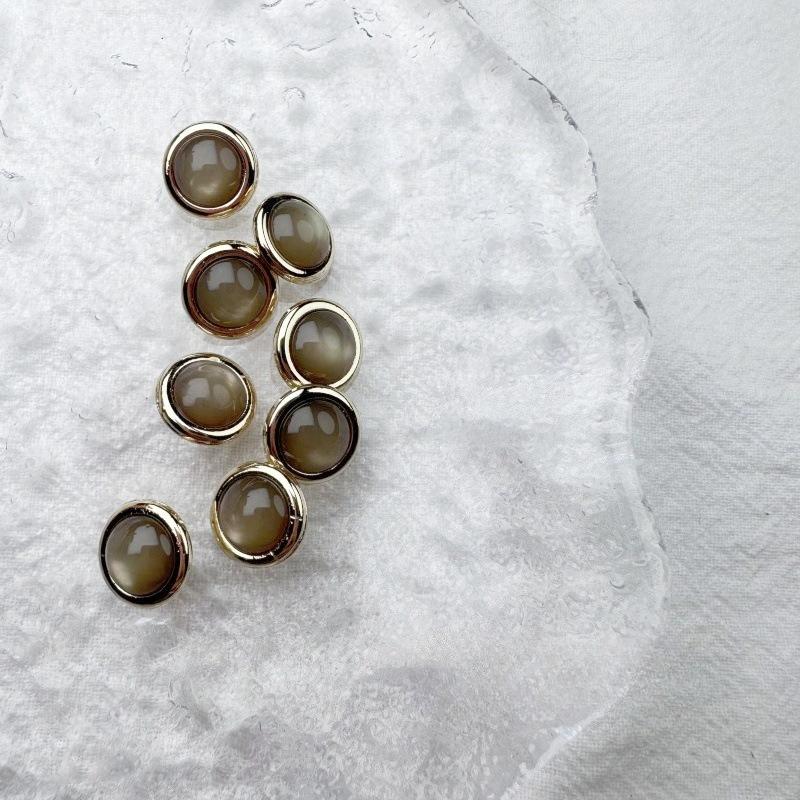 Lot de 10 boutons ronds colorés à tige en plastique de 21/25 mm, pour manteaux, vêtements, accessoires de couture