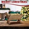 Jesus Manger Ornament Scene Desktop Sculpture Decor Decorative Nativity for