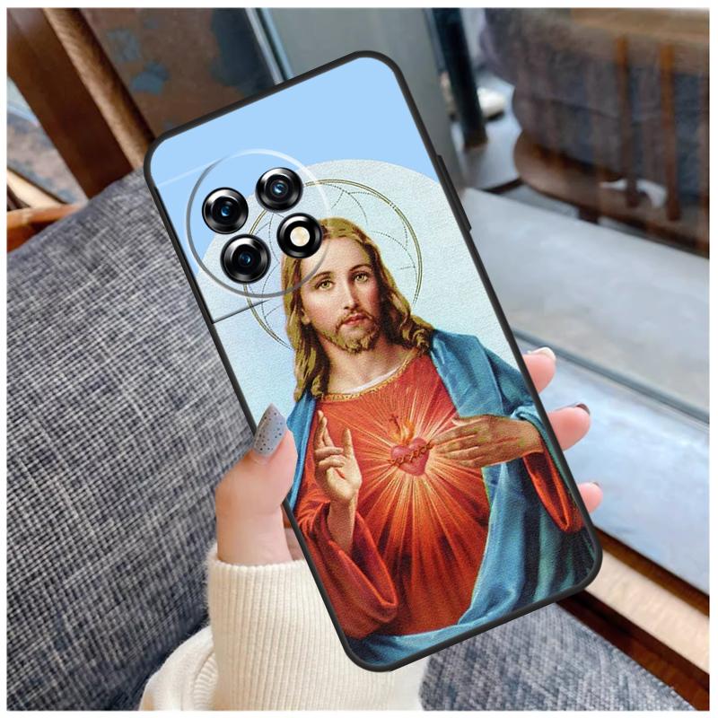 God Jesus Case For OnePlus 13T 8T 10T 9 10 Pro 15 13 12 11 13R 12R Nord CE 5 2 3 4 Lite N20 N30 Coque