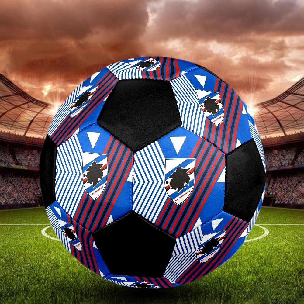 1 PZ U.C. Sampdoria taglia 5 pallone da calcio PrahaPallone da calcio indoor Colorato Per tutte le età Cucito a macchina PVC Pronto per la competizione Resistente Alta rimbalzabilità