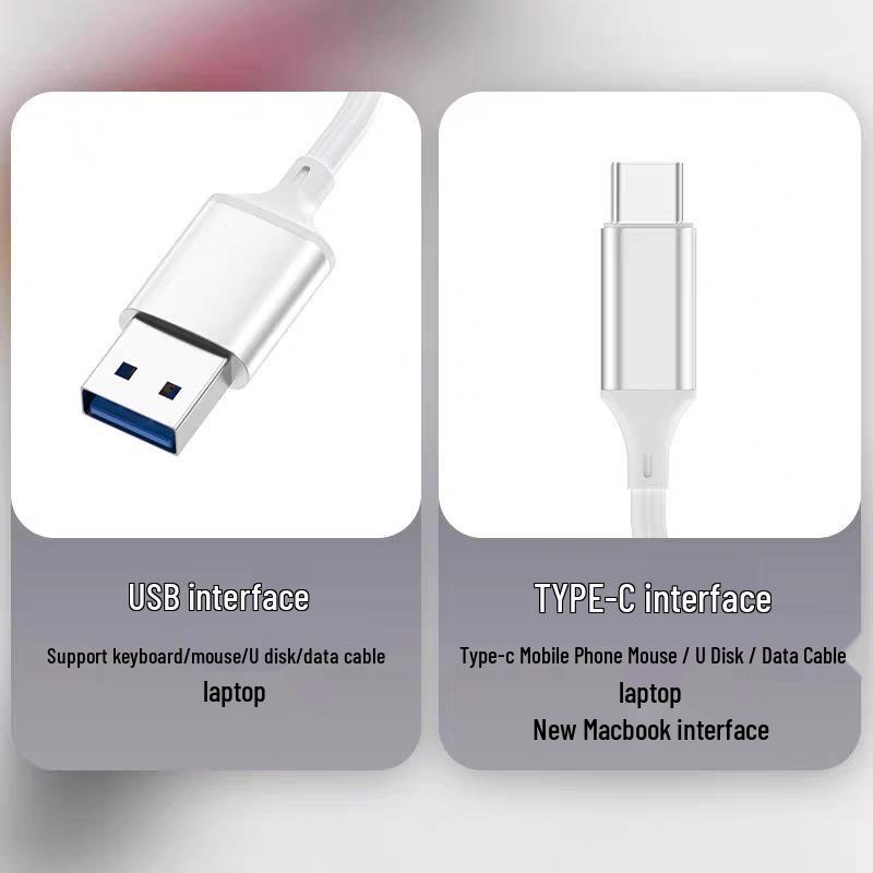 USB-C To USB 3.0 Hub for Phone and Computer: Connect Mouse, Keyboard, and Card Reader