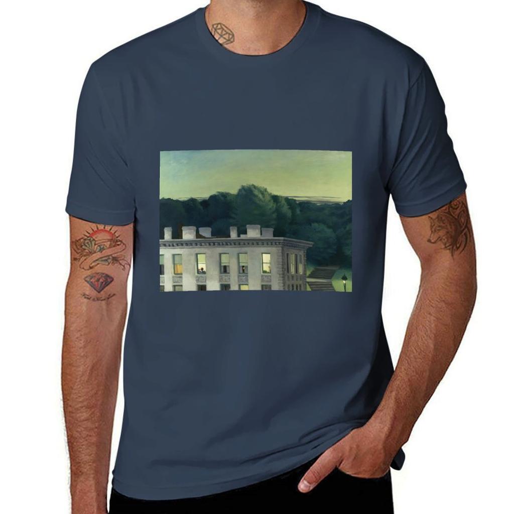 The House At Dusk By Edward Hopper (1935) American Neoclassicism Tshirt Unisex T Shirt Summer Printed T Shirts For Unisex Tshirt