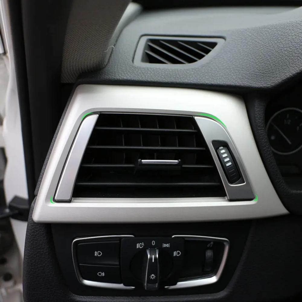Car AC Vent Grill Trim for BMW 3 Series F30 2013 - 2017 2018 Air Conditioning Outlet Adjustment Panel Frame Sticker Accessories