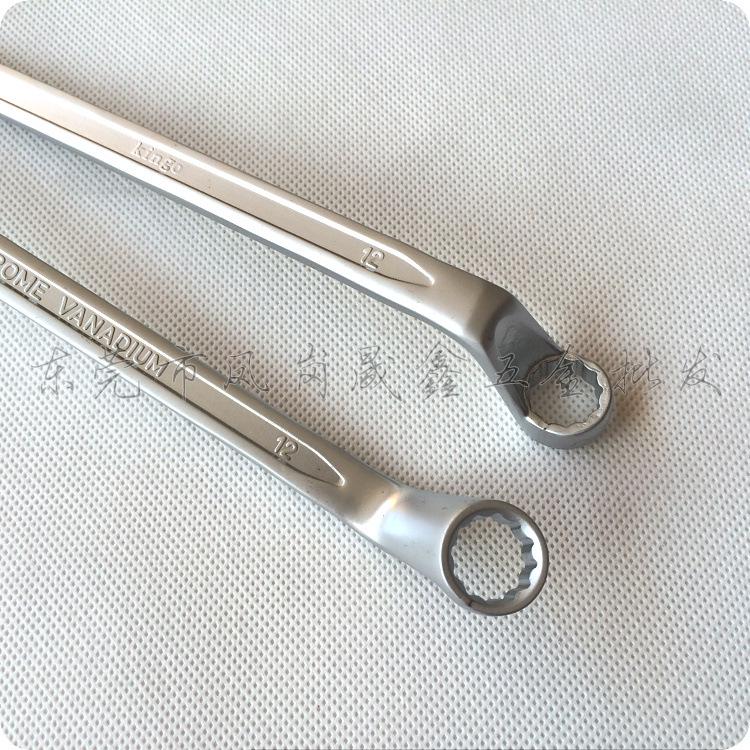 Imported Taiwan Kingo Double Hex Wrench Set, Sizes 6x7-30x32mm, CR-V Chrome-Vanadium Alloy, Matte Finish