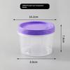 4 Pcs Round Food Fresh Keeping Box Kitchen Refrigerator Storage Container Fruits Snacks Sealed Jar Microwave Heating