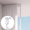 20Pcs Blinds Curtain Clips Horizontal Window Curtains Securing Clamps for Hiddens Valance Sheer