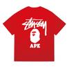 Tricou Bumbac Classic cu Imprimeu Ape Lightning Unisex Mânecă Scurtă Croială Largă Îmbrăcăminte Casual