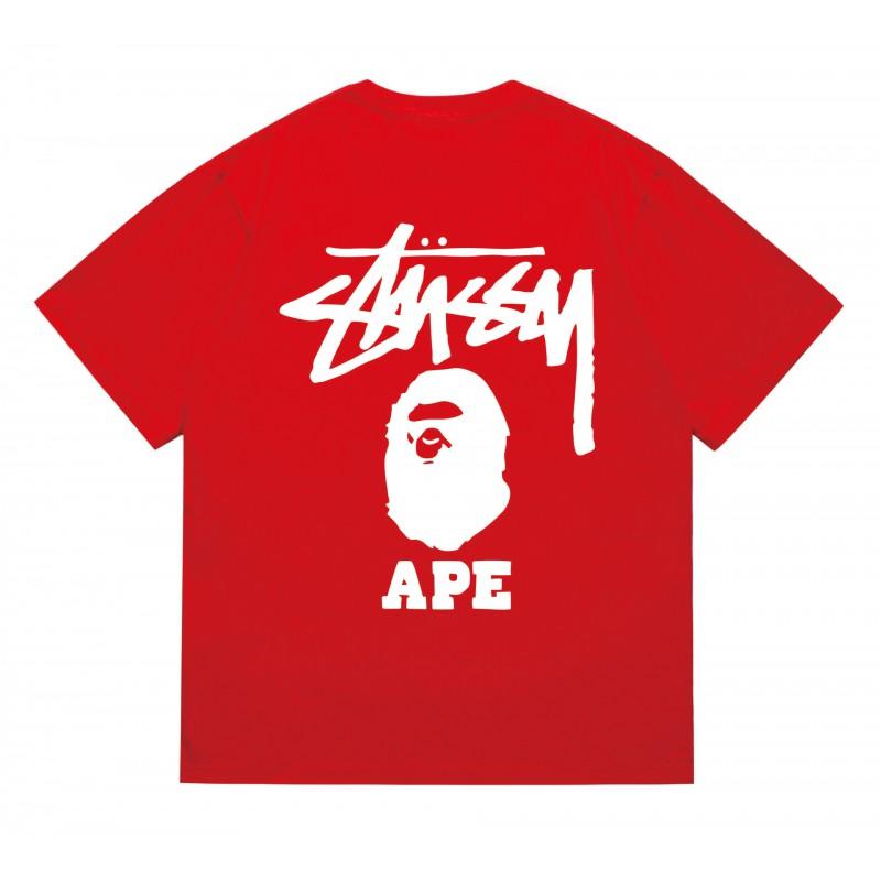 Tricou Bumbac Classic cu Imprimeu Ape Lightning Unisex Mânecă Scurtă Croială Largă Îmbrăcăminte Casual