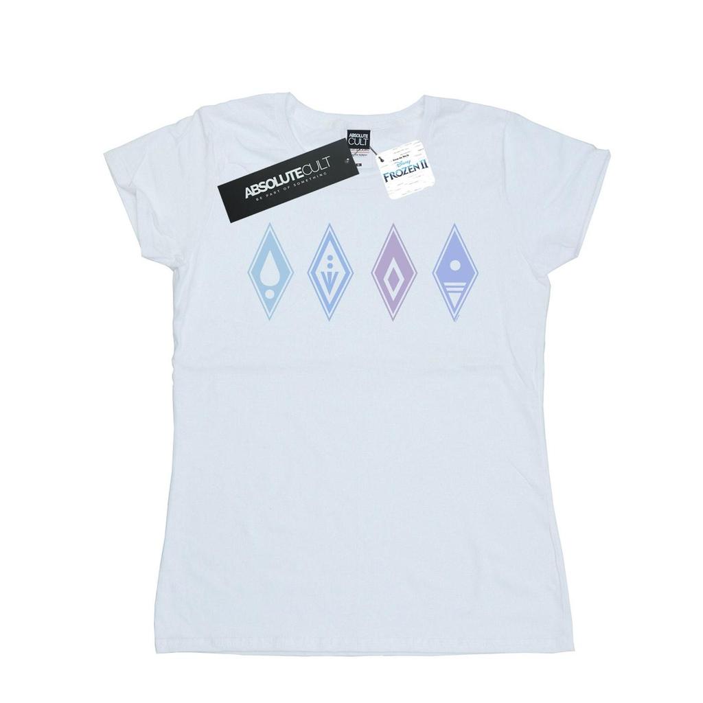 Disney Womens/Ladies Frozen 2 Elements Symbols Cotton T-Shirt