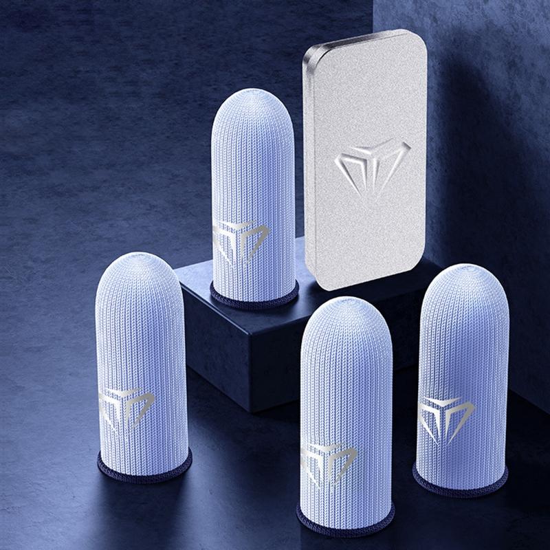 Seturi cu 2 perechi de Mâneci pentru Degete pentru Controller de Jocuri pe Mobil, Anti-Transpirație, Respirabile, cu Ecran Tactil pentru PUBG Mobile Legends