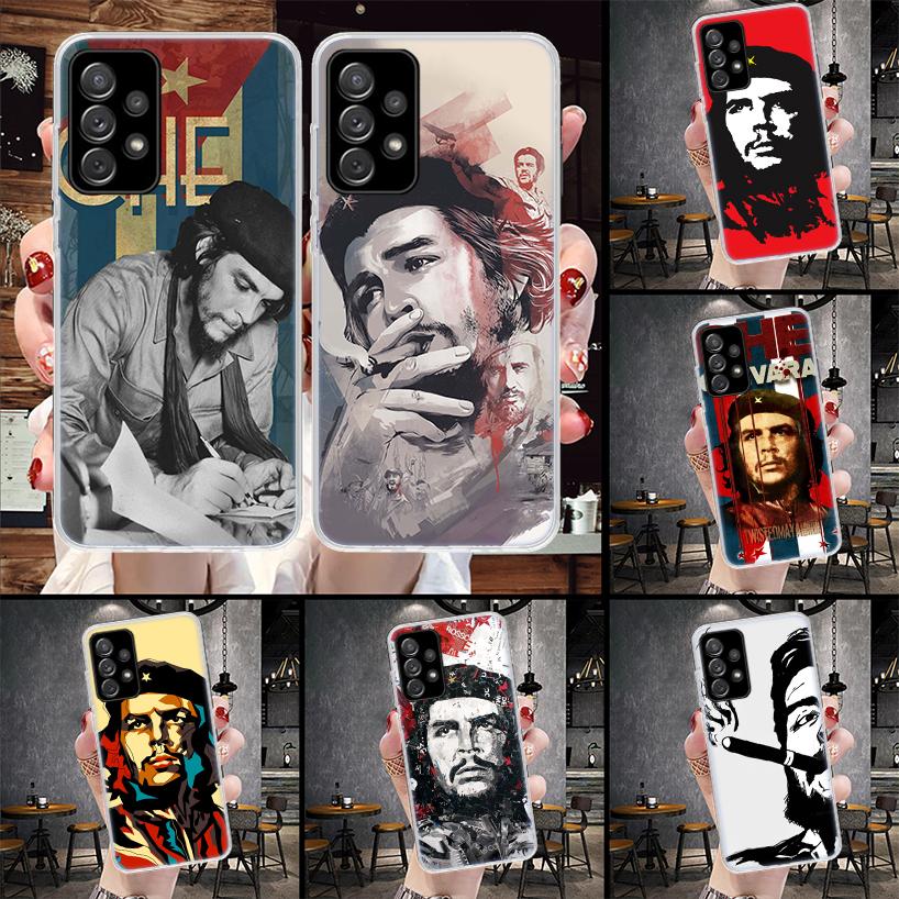 Che Guevara Cigarett Phone Case For Samsung Galaxy A12 A22 A32 A52 A72 A02S A51 A50S A71 A70 A31 A20S Note 20 Ultra S10 A10S Gal